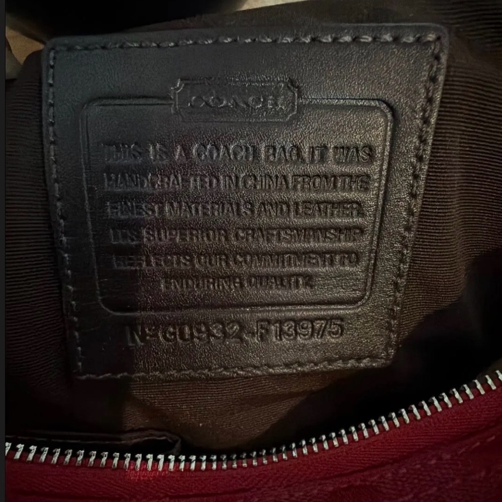 COACH BUNDLE Cherry Red Stachel Bag Set - Picture 5 of 8